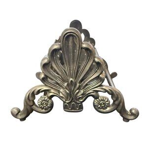 Vintage Silver Plate Knife Rest – 12-Slot Design Unpolished Aged Patina READ